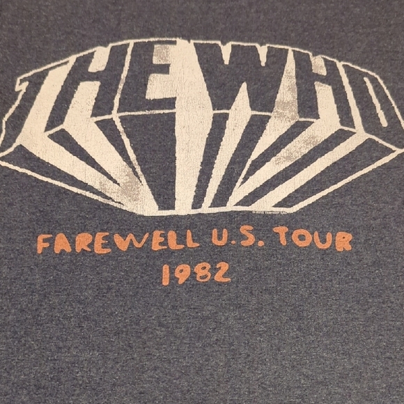 THE WHO 1982 Farewell Tour True Vintage Graphic T-Shirt - Picture 1 of 6